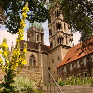 Blick vom Domgarten zum Naumburger Dom