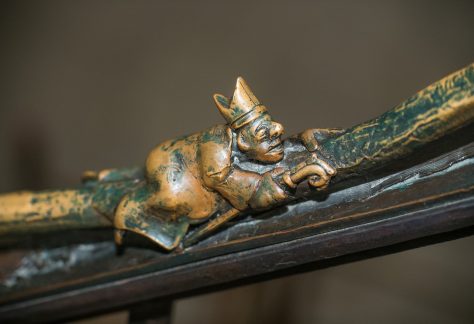 Detail des Handlaufs