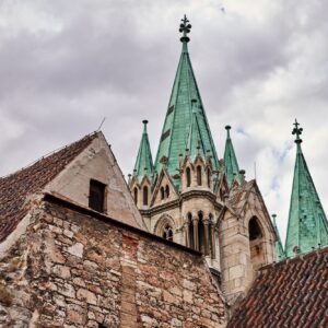 Blick auf die Türme des Naumburger Doms